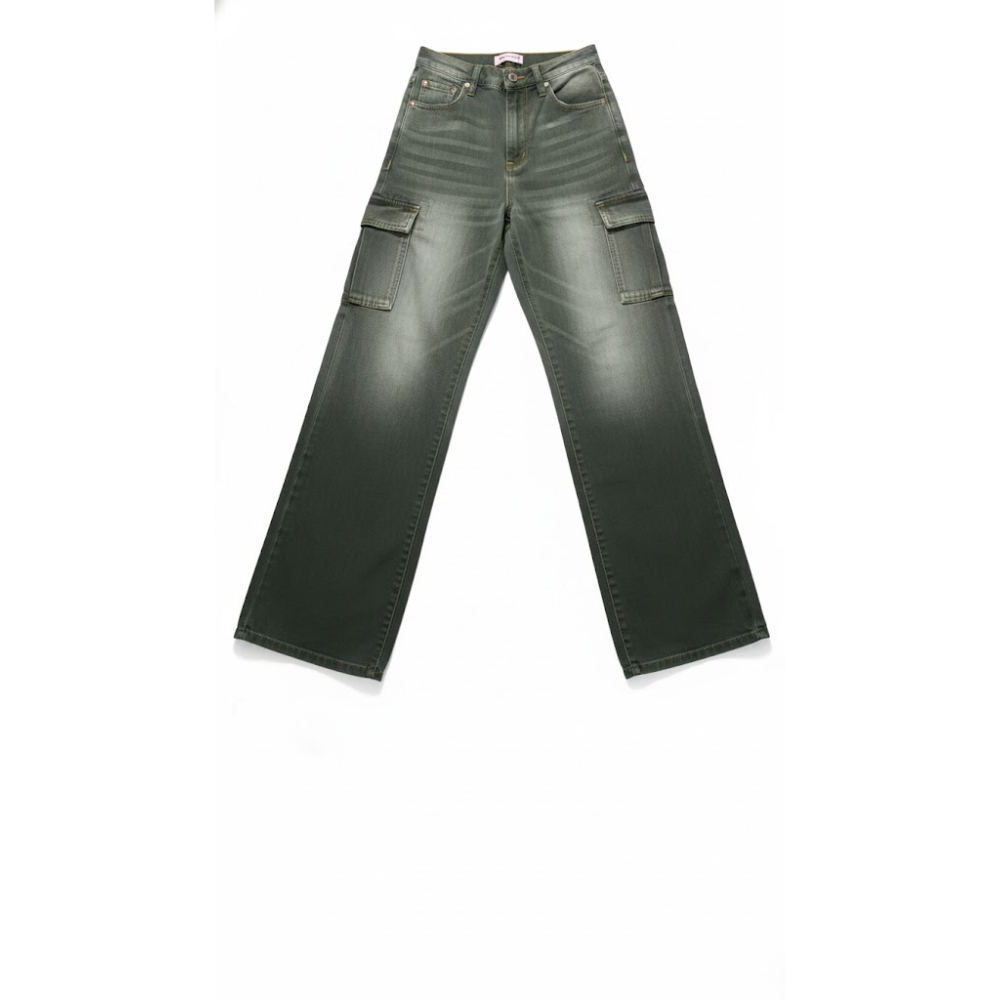 Faded Olive Green Cargo Pants